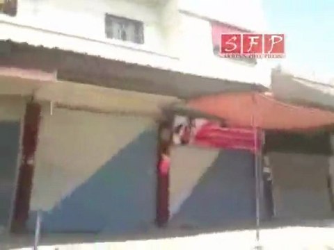 اضراب مدينة القصير نصرة لحماة والدير 31 7 2011