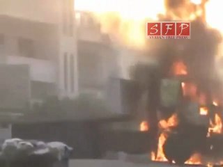 حماة الدبابات تقصف الأحياء وترويع المواطنين 31-7-2011