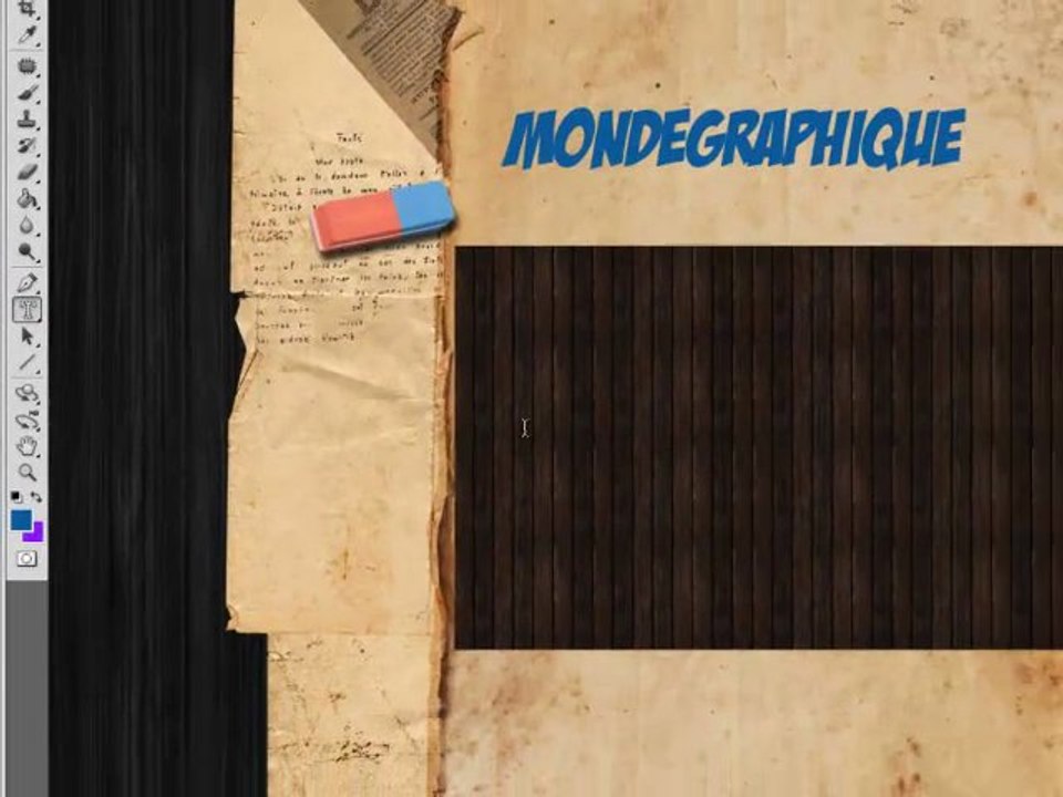 tutoriel photoshop " utilisation de l'outil texte "