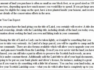 Buy Scottish Titles - How you can become a Laird of Scotland