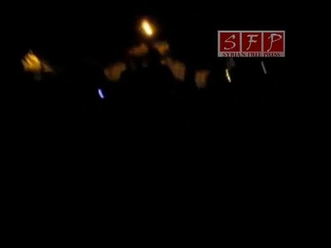 دمشق الميدان عقب صلاة الفجر من مسجد زين العابدين 3-8-2011