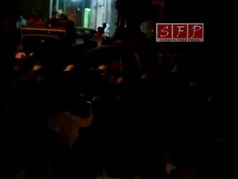 ادلب مظاهرات نصرة لحماة و المدن المحاصرة 4-8-2011