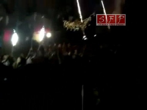 اللاذقية حي بستان السمكة - مظاهرات مسائية 4-8-2011