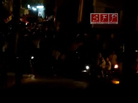 ادلب مظاهرات نصرة لحماة و المدن المحاصرة 4-8-2011