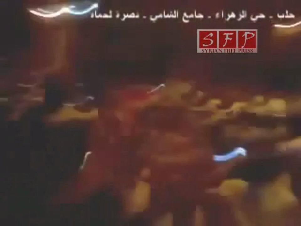 حلب حي الزهراء جامع الشامي 4-8-2011