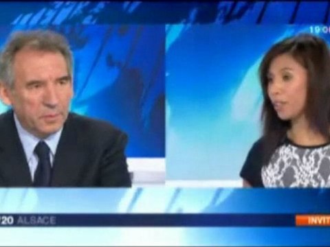François Bayrou, invité de France3 Alsace - 170112