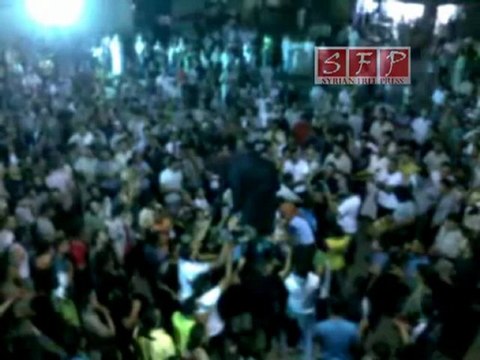 حمص الخالدية مظاهرة مسائية بعد صلاة التراويح 6-8-2011