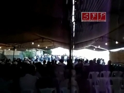 احرار معضمية الشام في خيمة عزاء الشهيد محمد جابر 6-8-2011