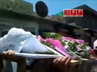 دمشق القابون - تشييع الشهيد غسان الرفاعي 6-8-2011