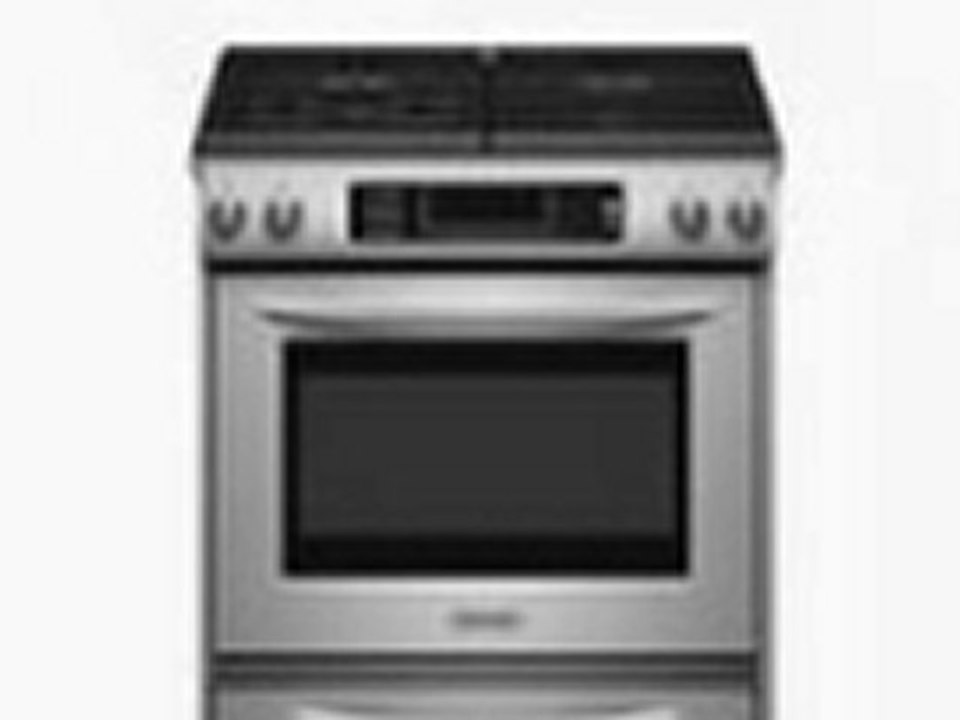 KitchenAid  Architect Series II KGSS907SWH 30in Slide-In Gas Range