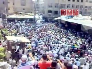 تشييع الشهيد محمد الشيخ في دوما 7-8-2011