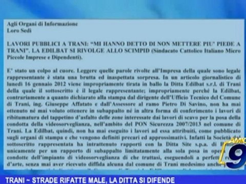 Trani | Strade rifatte male, la ditta si difende