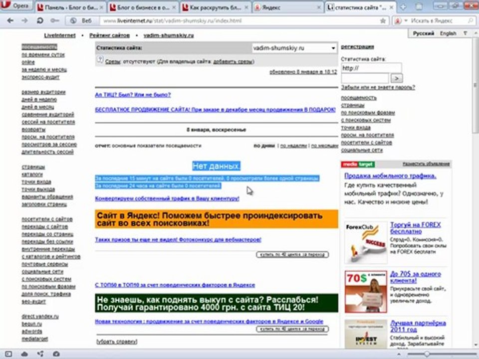 11.2 Статистика Ливинтернет