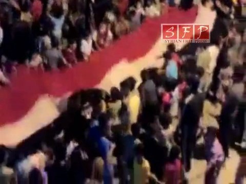 حوران خربة غزالة يلا ارحل يا بشار خميس العزة والكرامة 11 8 2011