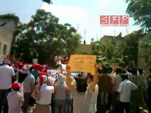 مظاهرة جبلة جمعة لن نركع إلّا لله12-8-2011