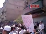 فيديو لمظاهرة حاشدة في حرستا في جمعة لن نركع الا لله 12 8 2011