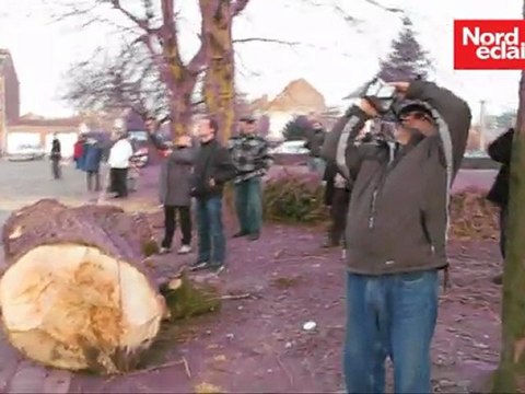 Wattrelos : le clocher de Notre-Dame-du-Bon-Conseil démoli