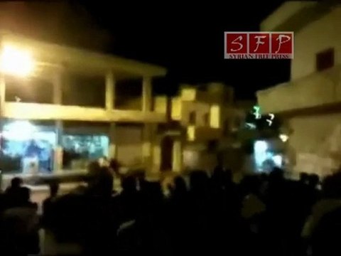 فري برس رنكوس الأحد 14 رمضان 1432 مظاهرة بعد التراويح ريف دمشق القلمون 14 8 2011