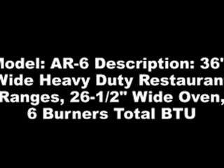 36 inch Commercial Range by American Range
