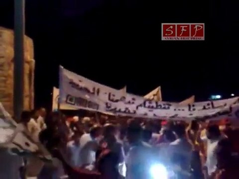 فري برس حلب عندان مظاهرات الحلقة 15 لاسقاط النظام 15 8 2011