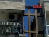 فري برس - حماة قصف اسطح المباني في حي الثكنة