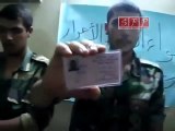 فري برس   حمص الرستن   انشقاقات جماعية للشرفاء من الجيش 15 8 2011