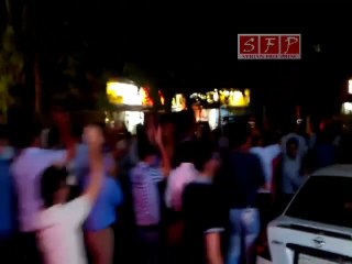 دمشق  مظاهرة كورنيش الميدان الساعة 12 ليلاً 16 آب16 8 2011
