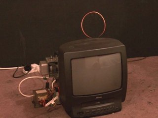 TV Microwaved While On !