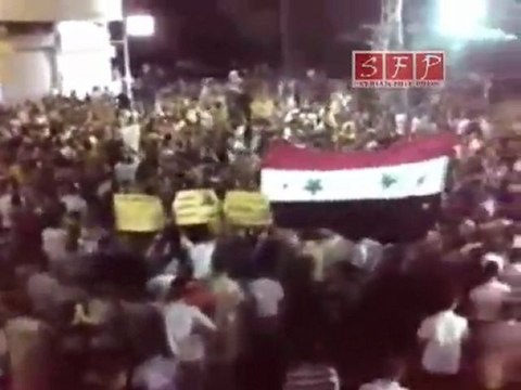 فري برس - مظاهرات حمص الخالدية 17 رمضان 17-8-2011