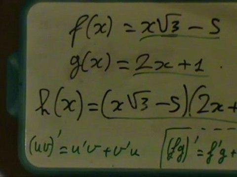 Mathématiques, première, dérivation, partie 5