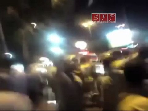 فري برس - حلب وصول ثوار الشهباء إلى الحديقة العامة 17-8-2011