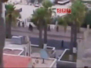 توغل مدرعات الجيش السوري في  عين التمرة اللاذقية 16 8 2011