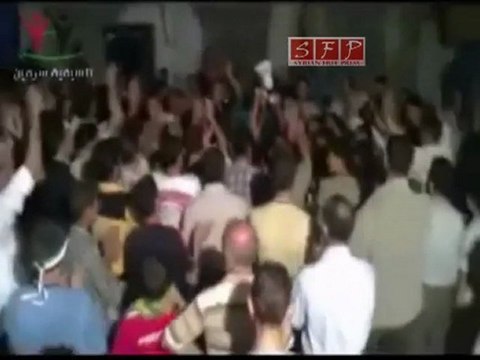 فري برس إدلب سرمين مظاهرة مسائية 18 08 2011
