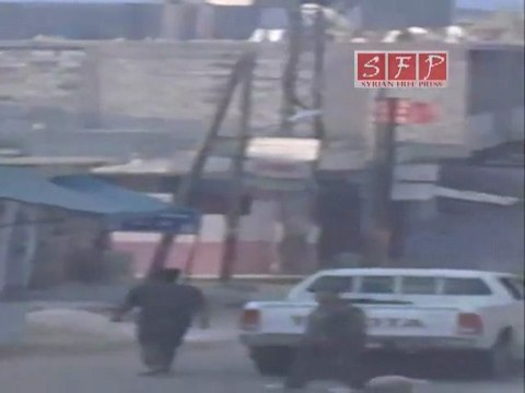 فري برس خربة غزالة انتشار قوات الأمن والشبيحة واعتقال المواطنين صباح جمعة بشائر النصر 19 8 2011