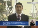 Directorio del Consejo Nacional Electoral se reúne este jueves