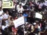 فري برس   تلبيسة لافتات الهيئة وتجمع احرارحمص جمعة بشائرالنصر 19 8 2011