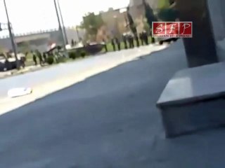 فري برس   حمص اقتحام الشبيحة بالدبابات لباباعمرو 20 8 2011