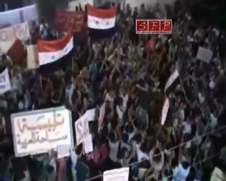 فري برس تلبيسة مسائية 22 رمضان حمص يا دار السلام22 8 2011