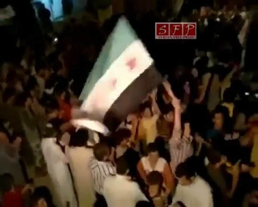 فري برس   إدلب جبل الزاوية مسائية بعد التراويح 22 8 2011