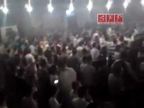 حمص مظاهرة باب هود بعد التراويح 21 رمضان21 8 2011