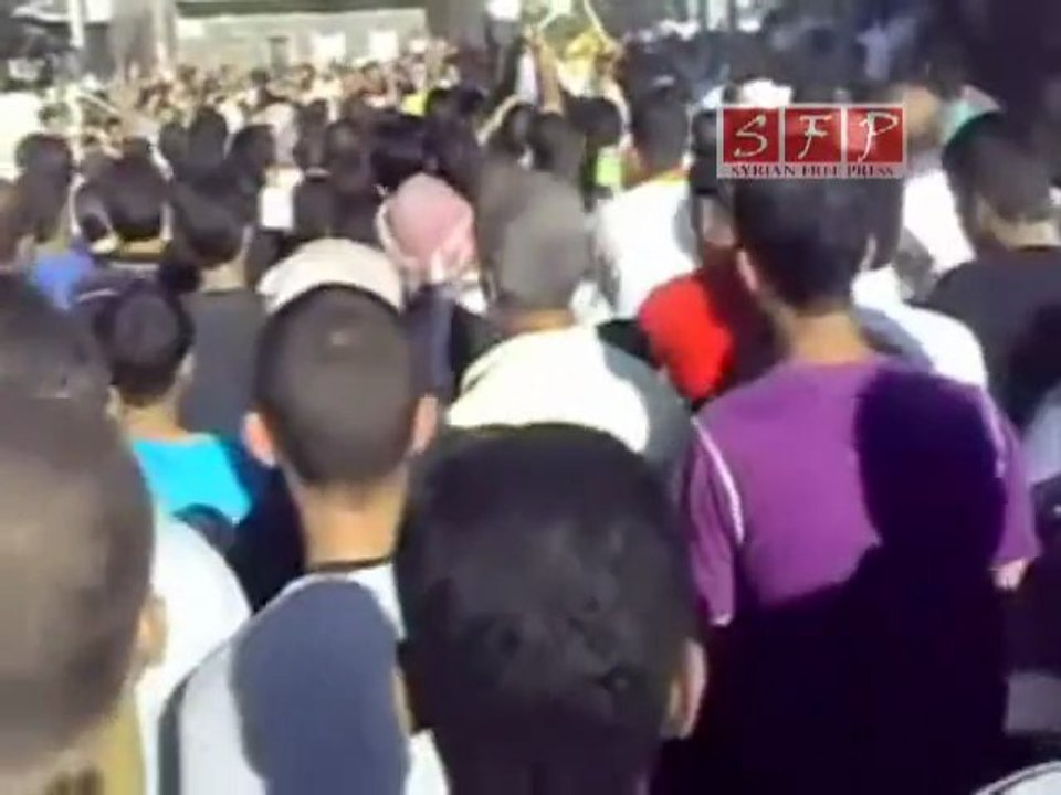 حوران الحراك تشييع الشهيد محمد الحريري 21 8 2011