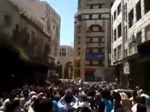 فري برس حمص مظاهرة انطلقت من المسجد الكبير 22 8 2011