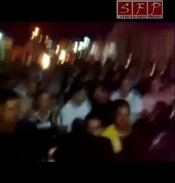 فري برس قلعة المضيق مظاهرة ردا على خطاب بشار الفسد21 رمضان 21 8 2011