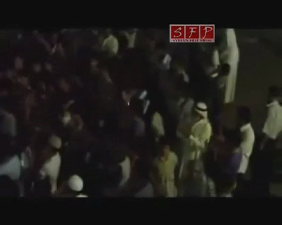 فري برس   حوران بصر الحرير مظاهرة الرد على الكاذب 21 8 2011