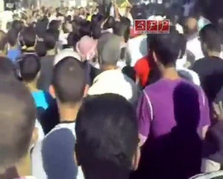 فري برس حوران الحراك تشييع الشهيد محمد الحريري 21 8 2011