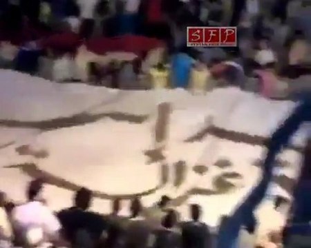 فري برس حوران أبطال خربة غزالة تردعلى المجرم بشار 21 8 2011