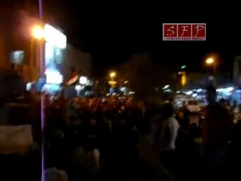 فري برس حوران الصنمين مظاهرة حاشدة بعد التراويح 22 8 2011