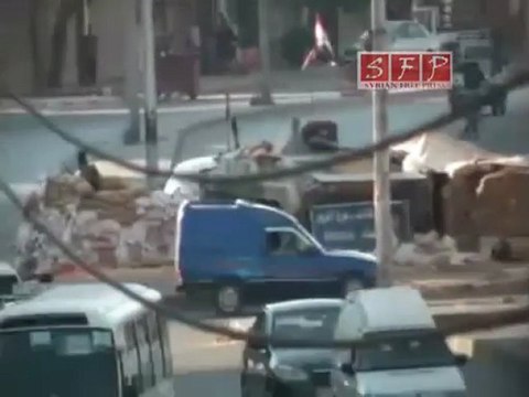 فري برس حمص تمركز الدبابات عند دوار القاهرة 22 رمضان 22 8 2011