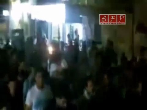 فري برس ادلب سرمين مظاهرة مسائية 22 8 2011