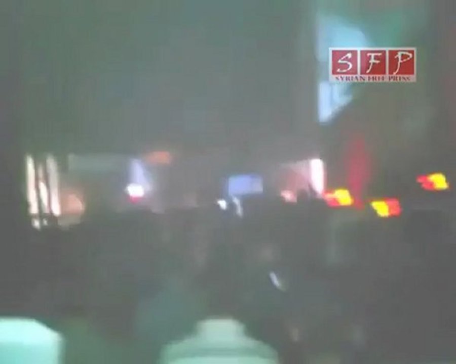 فري برس   دمشق مظاهرة كفرسوسة من جامع الهادي بعد التراويح 22 8 2011
